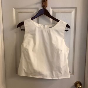 Lilly Pulitzer White Sleeveless top SZ12 Lined